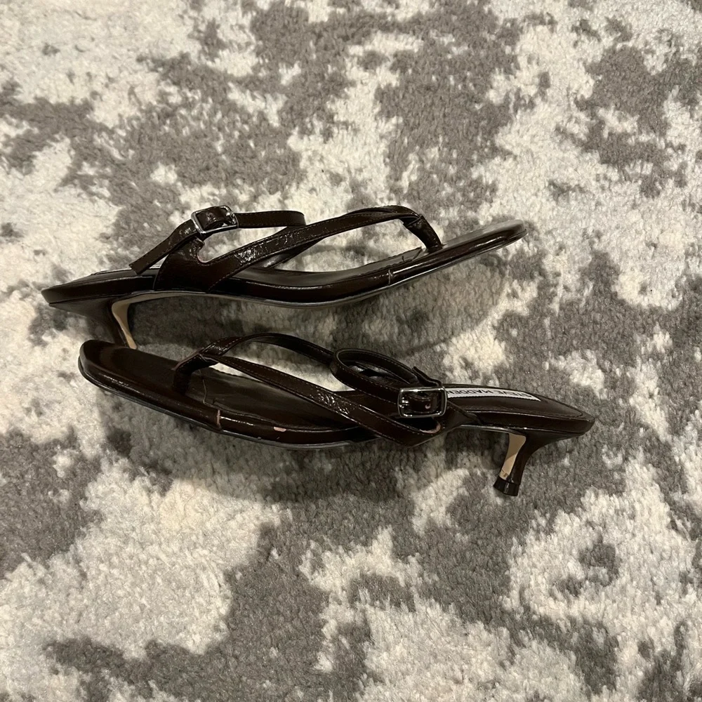 Steve Madden - Kitten Heel Sandals - Picture 3 of 5